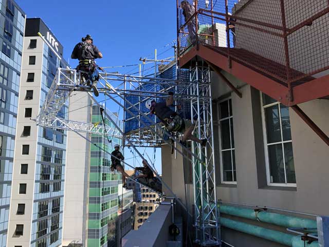 TAFE Ultimo Suspended Scaffold Working Platform, Safety Net & Catch Net System